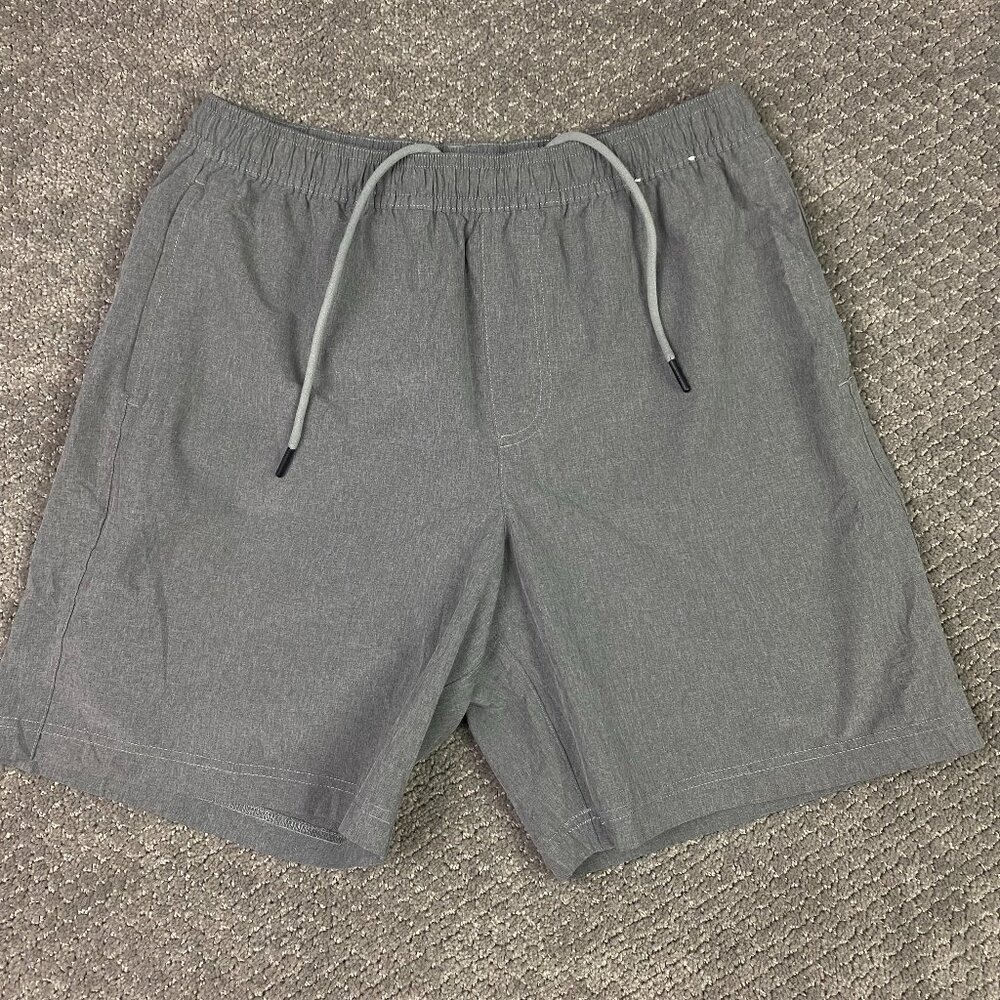 Chubbies Shorts Men's Medium 7" Inseam Lined Drawstrings Gray